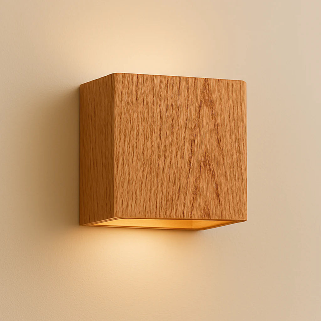 Elegant Cube | Wall Light Sconce with Integrated LED | Modern Iron Design for Cozy Ambiance 0
