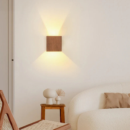 Elegant Cube | Wall Light Sconce with Integrated LED | Modern Iron Design for Cozy Ambiance 3