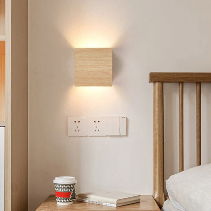 Elegant Cube | Wall Light Sconce with Integrated LED | Modern Iron Design for Cozy Ambiance 4