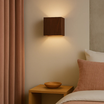 Elegant Cube | Wall Light Sconce with Integrated LED | Modern Iron Design for Cozy Ambiance 6