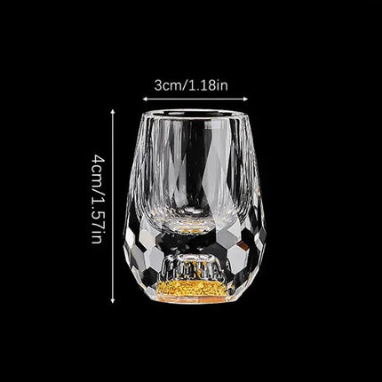 Elegant Cut Crystal Shot Glasses Set of 6 with Timeless Design for Celebrations 4