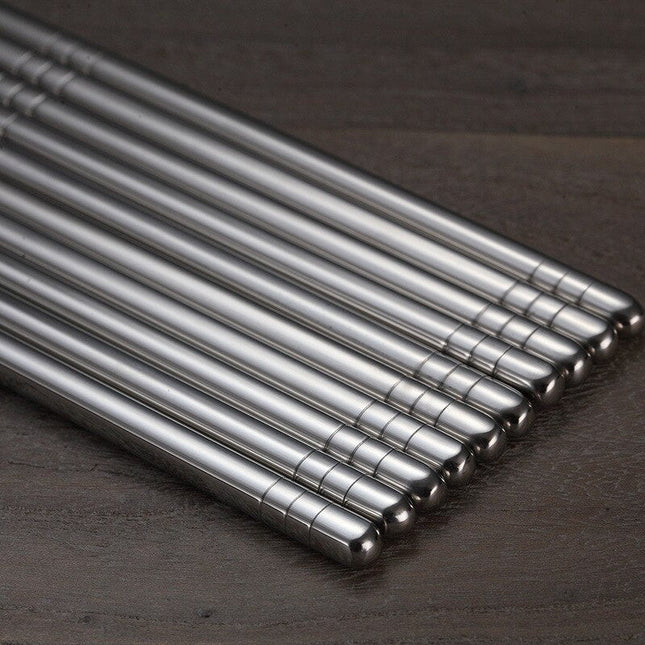Elegant Dining | Stainless Steel Chopstick Set with Ergonomic Grip | Durable Utensils for Refined Meals 1