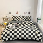 Elegant Duvet Cover Set | Checkered Pattern with Soft, Breathable Fabric for Year-Round Comfort 0