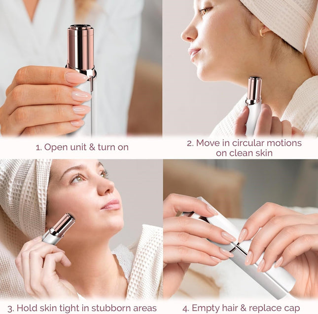 Elegant Facial Hair Removal Tool | Compact Electric Trimmer for Precision Touch-Ups 1