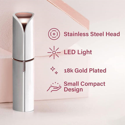 Elegant Facial Hair Removal Tool | Compact Electric Trimmer for Precision Touch-Ups 3