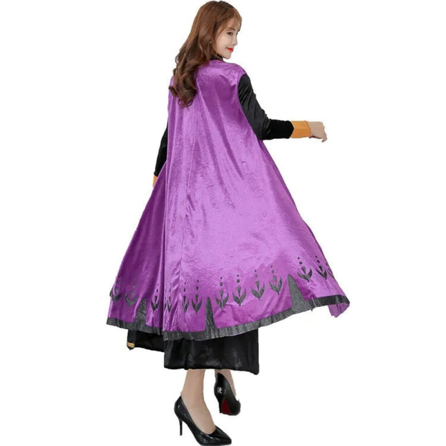Elegant Fantasy | Women's Costume Dress with Flowing Cape | Perfect for Halloween & Themed Parties 1