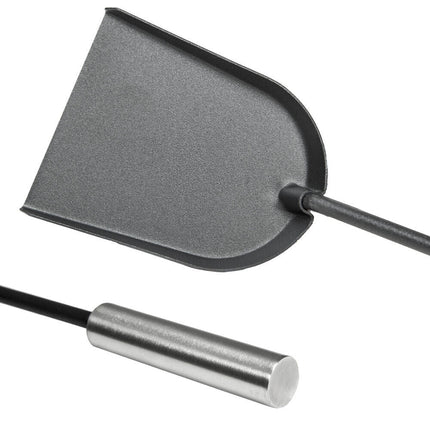 Elegant Fireplace Tool Set | 4-Piece Stainless Steel Fireplace Tools with Wall-Mounted Rack for Easy Access and Maintenance 4