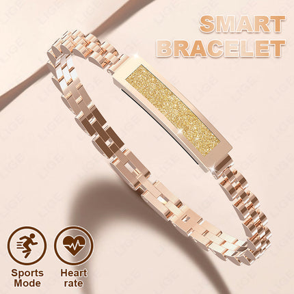 Elegant Fitness Tracker Bracelet with Bluetooth Alerts & 5-Day Battery Life | Stylish Design for Activity Monitoring