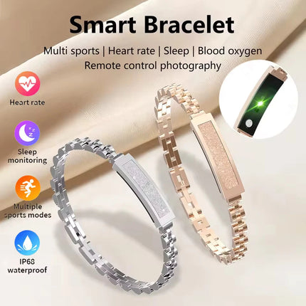 Elegant Fitness Tracker Bracelet with Bluetooth Alerts & 5-Day Battery Life | Stylish Design for Activity Monitoring