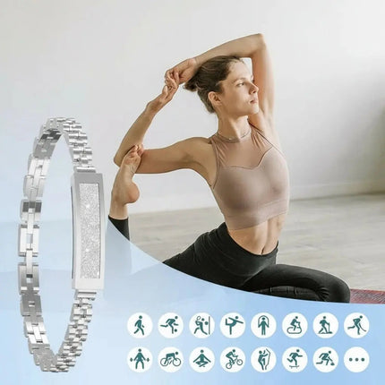 Elegant Fitness Tracker Bracelet with Bluetooth Alerts & 5-Day Battery Life | Stylish Design for Activity Monitoring 4