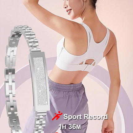 Elegant Fitness Tracker Bracelet with Heart Rate & Sleep Monitoring | Stylish Activity Tracker for Health Insights