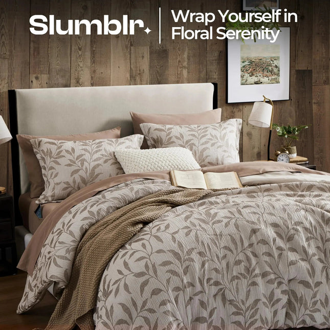 Elegant Floral Duvet Cover Set | Soft Microfiber with Hidden Zipper | Cozy Bedroom Aesthetic for Stylish Comfort 1