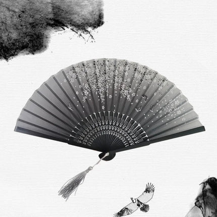 Elegant Floral Hand Fan | Traditional Japanese Style with Intricate Design | Perfect Accessory for Comfort and Style 10