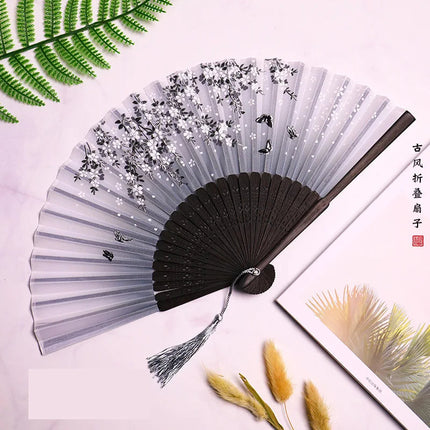 Elegant Floral Hand Fan | Traditional Japanese Style with Intricate Design | Perfect Accessory for Comfort and Style 11
