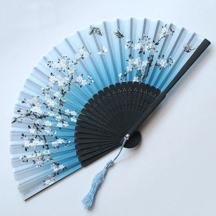 Elegant Floral Hand Fan | Traditional Japanese Style with Intricate Design | Perfect Accessory for Comfort and Style 13