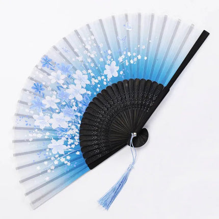 Elegant Floral Hand Fan | Traditional Japanese Style with Intricate Design | Perfect Accessory for Comfort and Style 5