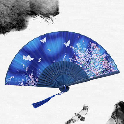 Elegant Floral Hand Fan | Traditional Japanese Style with Intricate Design | Perfect Accessory for Comfort and Style 8