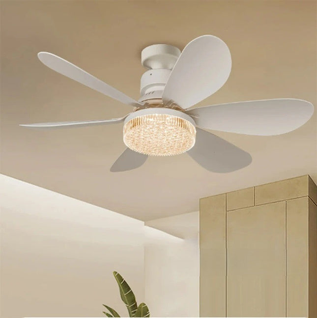 Elegant Flower | Modern Ceiling Fan with Remote Control & LED Lights | Stylish Home Decor Fandelier 0