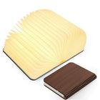 Elegant Foldable Book Lamp Night Light with Wooden Cover & Adjustable Angles 0