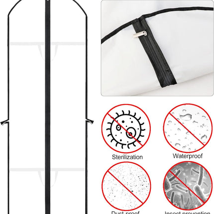 Elegant Garment Bag | Extra-Long Dress Cover with Durable Zipper | Protective Storage for Wedding Gowns and Formalwear 9