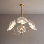 6 Heads Dia 90cm x H 55cm / Ø 35.4″ x H 21.7″ / Gold & Clear