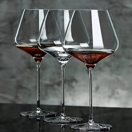 Elegant Glass Goblet Set | 800ml Crystal Wine Glasses with Tall Design | Perfect for Entertaining and Dining 0