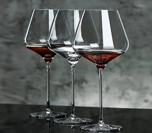 Elegant Glass Goblet Set | 800ml Crystal Wine Glasses with Tall Design | Perfect for Entertaining and Dining 0