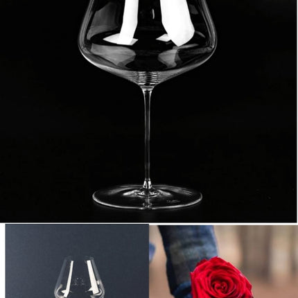 Elegant Glass Goblet Set | 800ml Crystal Wine Glasses with Tall Design | Perfect for Entertaining and Dining 2