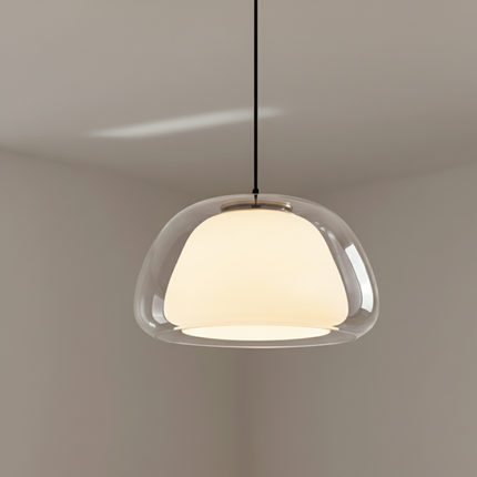 Elegant Glass Pendant Light | Modern Adjustable Dome Design for Kitchen Island Lighting 2