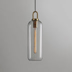 Diameter 6 in x H 20 in / Transparent glass