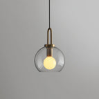 Diameter 8 in x H 12 in / Transparent glass