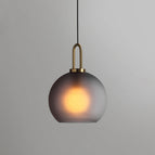 Diameter 10 in x H 13 in / Frosted smoke gray