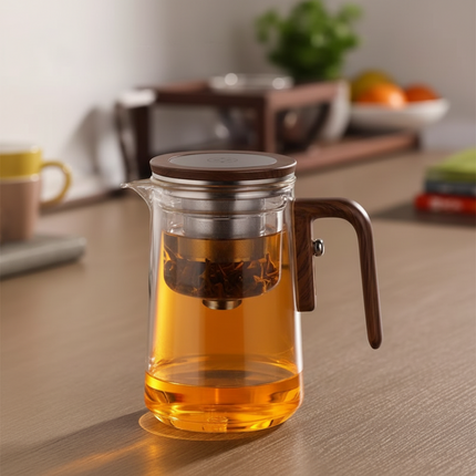 Elegant Glass Teapot | Loose Leaf Tea Maker with Stainless Steel Infuser | Perfect Brewing Control for Flavorful Tea 3
