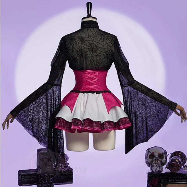 Elegant Gothic Vampire Dress | Long Sleeve Costume for Stunning Halloween Looks 1