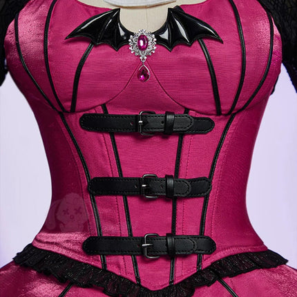 Elegant Gothic Vampire Dress | Long Sleeve Costume for Stunning Halloween Looks 4