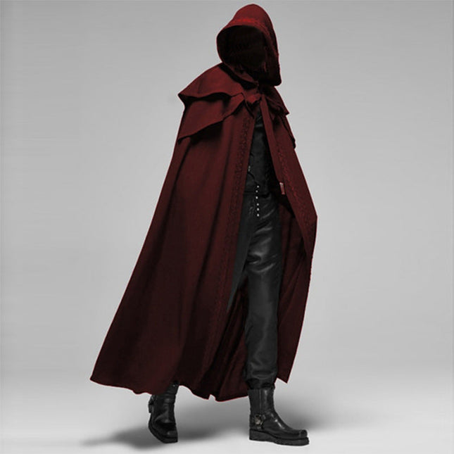 Elegant Gothic | Hooded Cloak with Velvet Fabric & Oversized Hood | Unisex Design for Cosplay and Themed Events 1