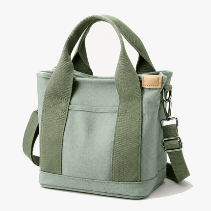 Elegant Handmade Tote Bag with Multi-Pocket Organization | Lightweight Canvas Design for Effortless Daily Use 0