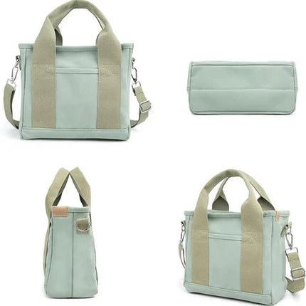 Elegant Handmade Tote Bag with Multi-Pocket Organization | Lightweight Canvas Design for Effortless Daily Use 2