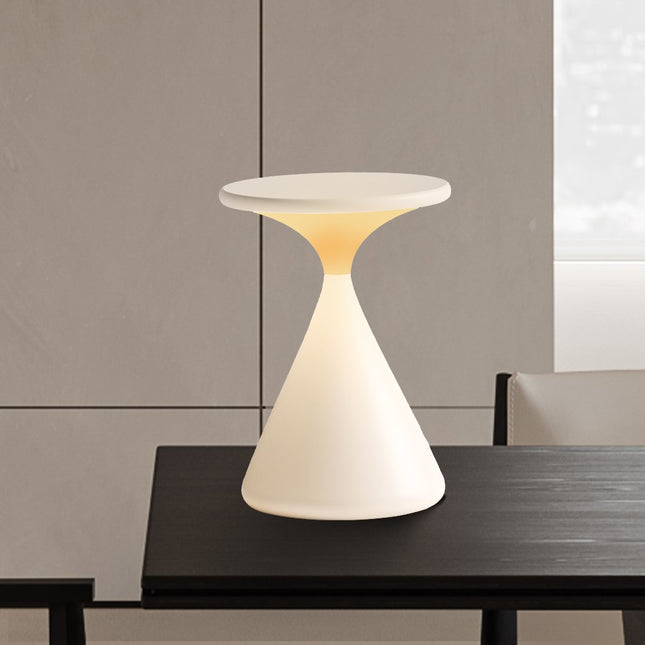 Elegant Hourglass Table Lamp | Cordless Design with Soft Ambient Light | Perfect for Modern Living Room Decor 0