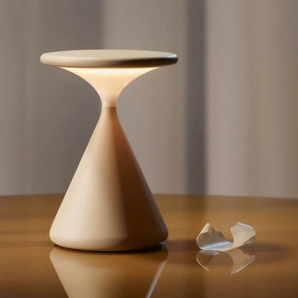 Elegant Hourglass Table Lamp | Cordless Design with Soft Ambient Light | Perfect for Modern Living Room Decor 7