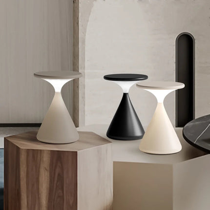 Elegant Hourglass Table Lamp | Cordless Design with Soft Ambient Light | Perfect for Modern Living Room Decor 8