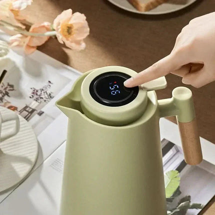 Elegant Insulated Flask with Digital Temperature Display | 1L Capacity for Optimal Beverage Enjoyment 1