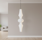 Elegant Japanese Rice Paper Pendant Light with Adjustable Height | Sculptural Design for Inviting Atmosphere 0