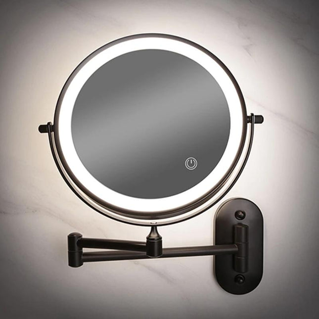 Elegant LED Magnifying Mirror with Adjustable Lighting for Flawless Makeup Application 0