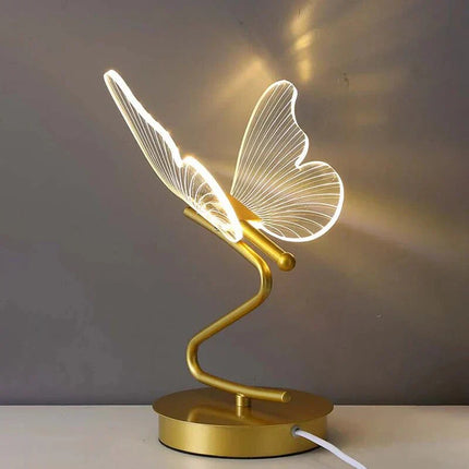 Elegant LED Table Lamp with Modern Butterfly Design for Ambient Lighting 4