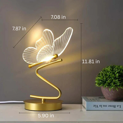 Elegant LED Table Lamp with Modern Butterfly Design for Ambient Lighting 7
