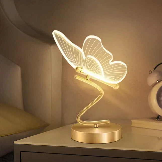 Elegant LED Table Lamp with Modern Butterfly Design for Versatile Lighting 0