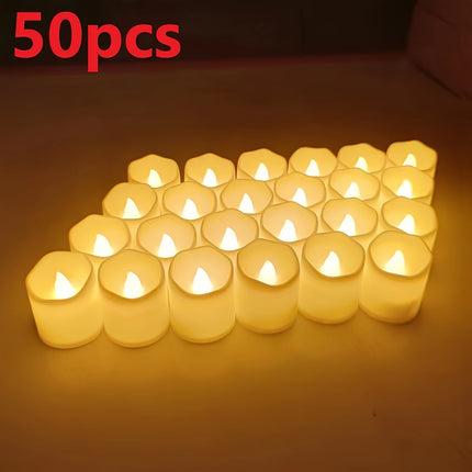 Elegant LED Tealights | Flameless Battery-Operated Candles with Flickering Effect | Safe, Smoke-Free Lighting for Romantic Occasions 4