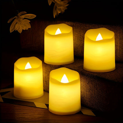 Elegant LED Tealights | Flameless Battery-Operated Candles with Flickering Effect | Safe, Smoke-Free Lighting for Romantic Occasions 5