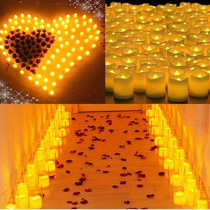 Elegant LED Tealights | Flameless Battery-Operated Candles with Flickering Effect | Safe, Smoke-Free Lighting for Romantic Occasions 7